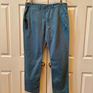 Express Men's Teal Slim Fit Finn Pants Size 34x32